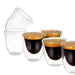 Set 6 vasos mug doble pared café espresso CDX665