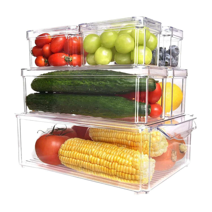 Set 7 tupper organizadores para refrigerador y cocina CDX728