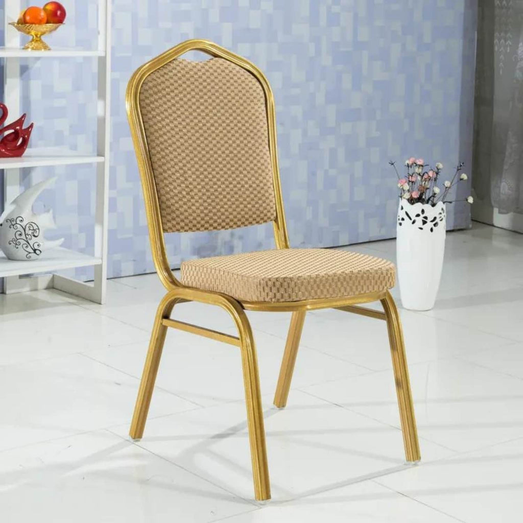 Silla de comedor banquetera café