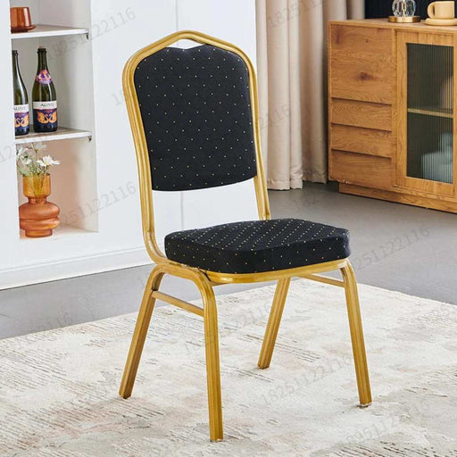 Silla de comedor banquetera negra CDX655