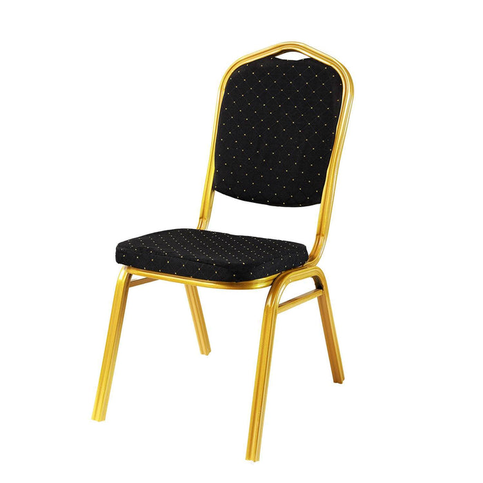 Silla de comedor banquetera negra CDX655