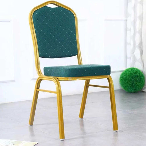 Silla de comedor banquetera verde CDX657