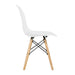 Silla de comedor estilo eames blanca 22JXP162-BL
