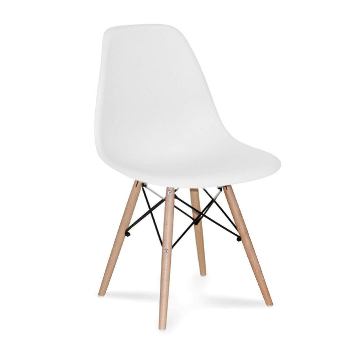 Silla de comedor estilo eames blanca 22JXP162-BL