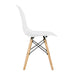 Silla de comedor estilo eames blanca 22JXP162-BL