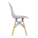 Silla de comedor estilo eames gris FXP3566-GR