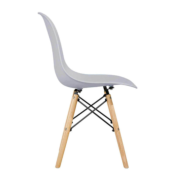 Silla de comedor estilo eames gris FXP3566-GR