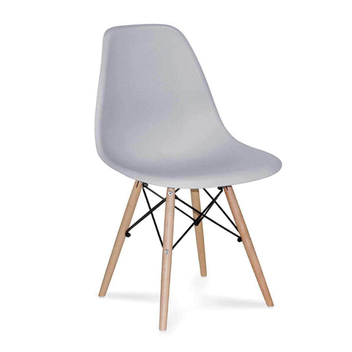 Silla de comedor estilo eames gris FXP3566-GR