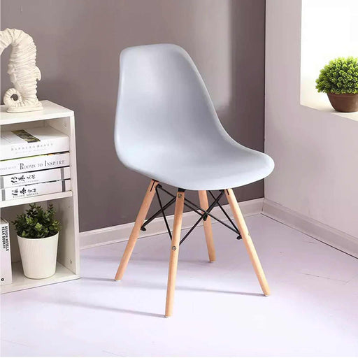 Silla de comedor estilo eames gris FXP3566-GR