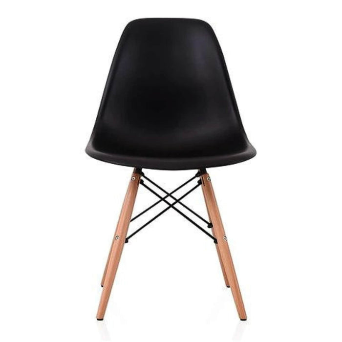 Silla de comedor estilo eames negra FXP3566-NE
