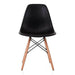 Silla de comedor estilo eames negra FXP3566-NE