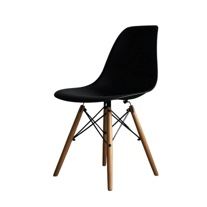 Silla de comedor estilo eames negra FXP3566-NE