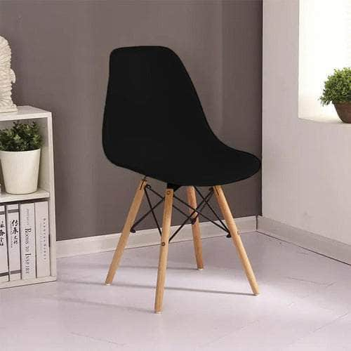 Silla de comedor estilo eames negra FXP3566-NE