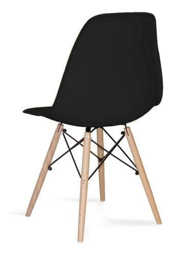 Silla de comedor estilo eames negra FXP3566-NE