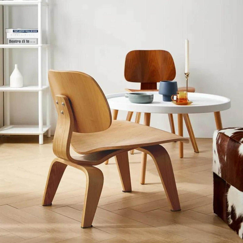 Silla Estilo Eames Madera Natural