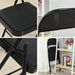 Silla plegable con acolchado negro BDX448