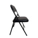 Silla plegable con acolchado negro BDX448