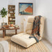 Sofá puff de piso reclinable beige DDT9739