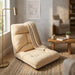 Sofá puff de piso reclinable beige DDT9739