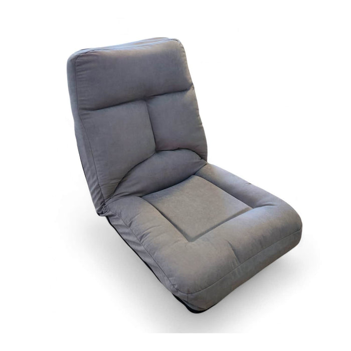 Sofá puff de piso reclinable gris DDT9742