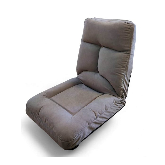Sofá puff de piso reclinable gris DDT9742