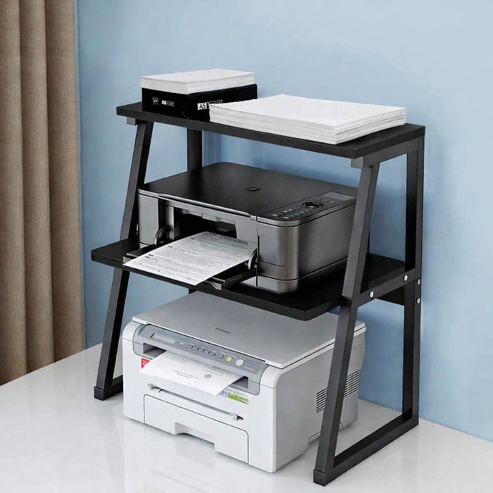 Soporte para Impresora 2 Niveles MDF Negro DDX1812