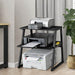 Soporte para Impresora 2 Niveles MDF Negro DDX1812