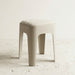 Taburete apilable acolchado beige EAX67-1