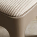 Taburete apilable acolchado café EAX67-2