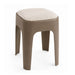 Taburete apilable acolchado café EAX67-2
