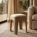 Taburete apilable acolchado café EAX67-2