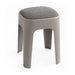 Taburete apilable acolchado gris EAX67-3