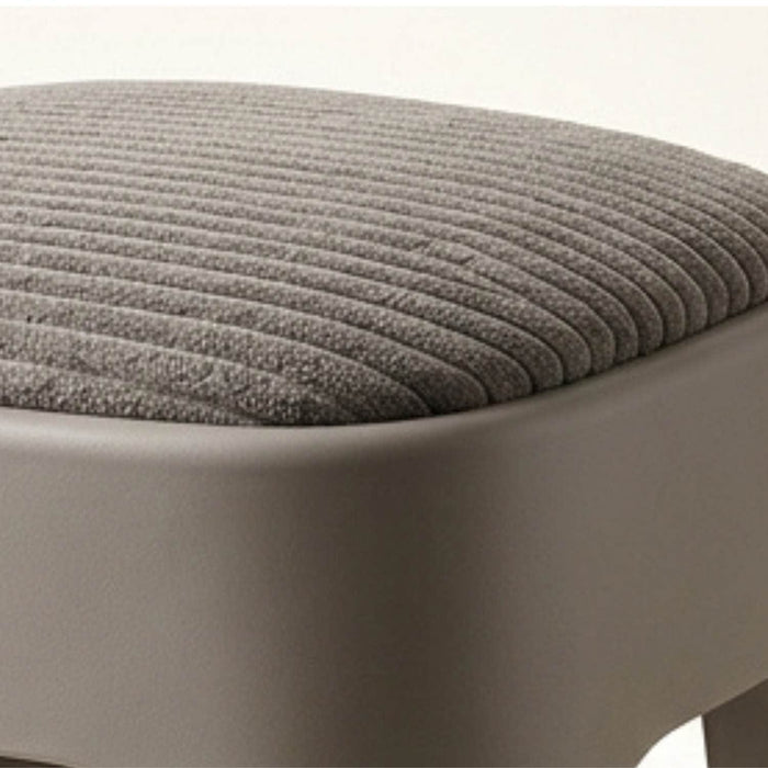 Taburete apilable acolchado gris EAX67-3