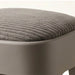 Taburete apilable acolchado gris EAX67-3