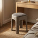 Taburete apilable acolchado gris EAX67-3