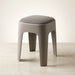 Taburete apilable acolchado gris EAX67-3