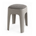 Taburete apilable acolchado gris EAX67-3
