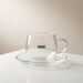 Taza de vidrio con plato 201208029