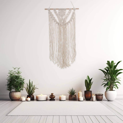 Telar de macramé blanco 73 cm 21YXP7230