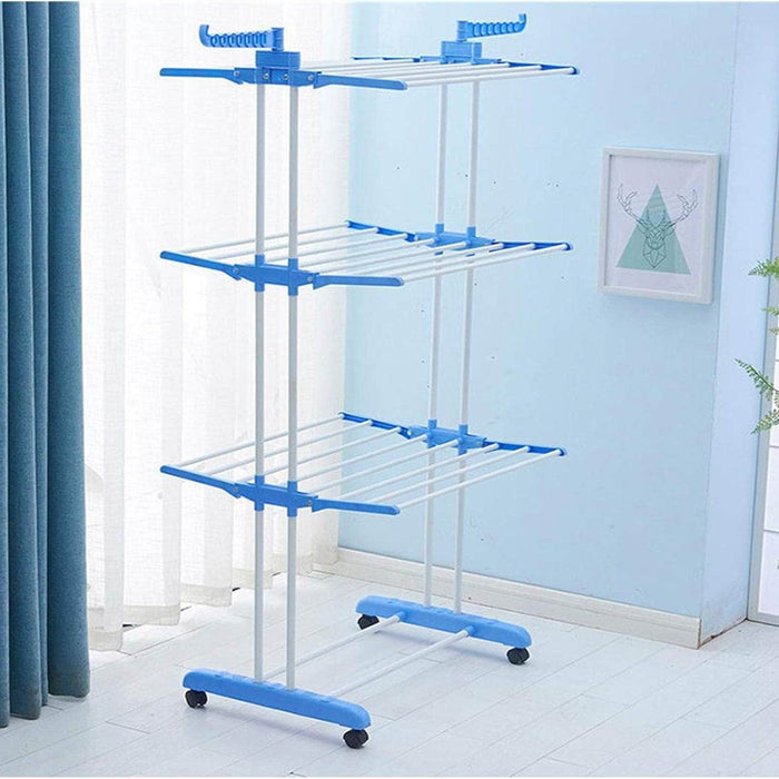 Tendedero plegable 3 niveles con ruedas 20JXP1763H