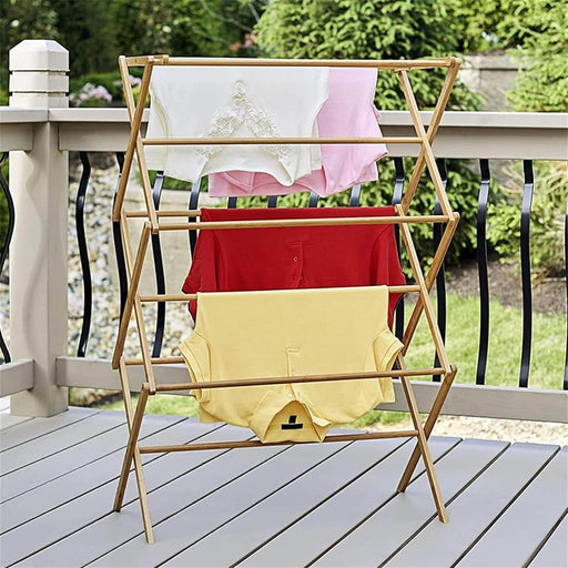 Tendedero plegable bambú 105 cm BDX1312