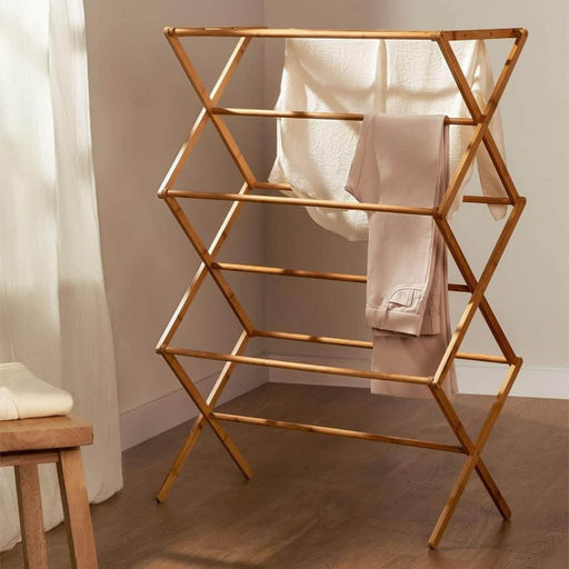 Tendedero plegable bambú 105 cm BDX1312