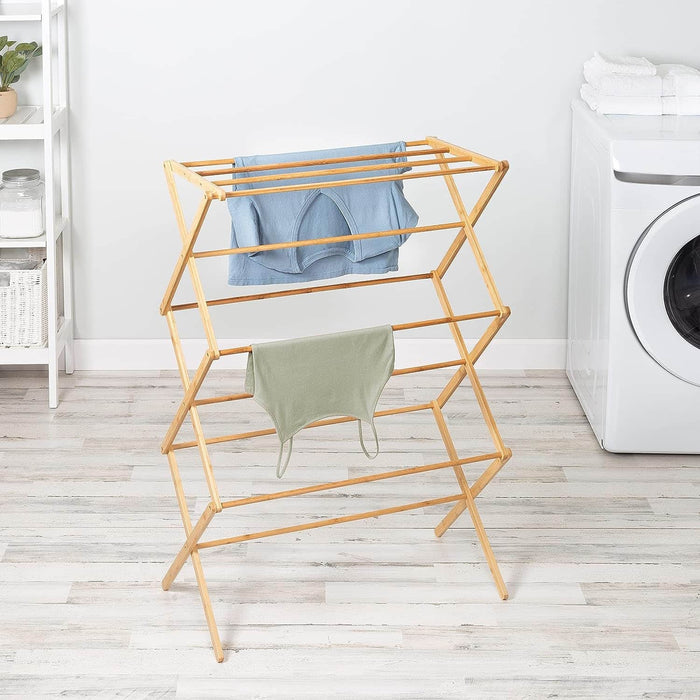 Tendedero plegable bambú 105 cm BDX1312