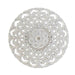 Totem decorativo diseño flor blanco 38 cm C18XP12-8