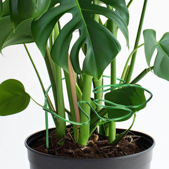 Tutor metálico diseño hoja verde DNX1250-1Green