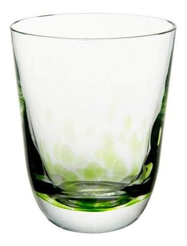 Vaso de vidrio detalles verdes fabricado en polonia 20090569