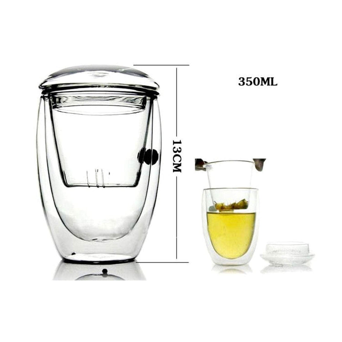 Vaso mug doble pared con infusor 350 ml 21YXP6153