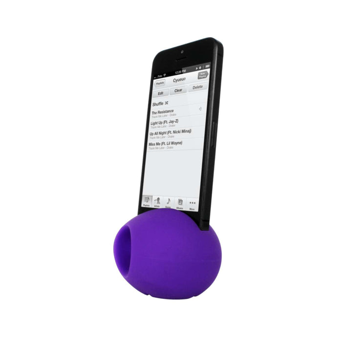 Altavoz parlante iphone silicona morado