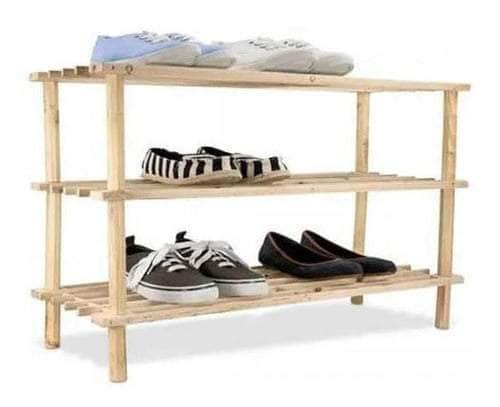 Zapatero organizador de madera con 3 niveles Y185-9N